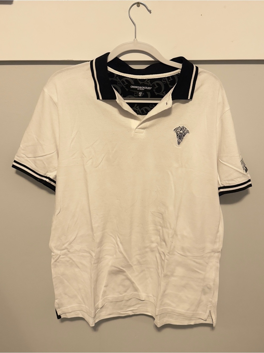 Crooks & Castles White Polo